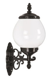 Opviq Lámpara de Pared Exterior Negro y Blanco BAP-68194-BSY-OP